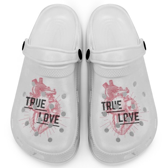 True Love Heart Design Clogs