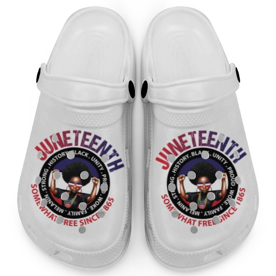 Juneteenth Red White and Blue Power Clogs