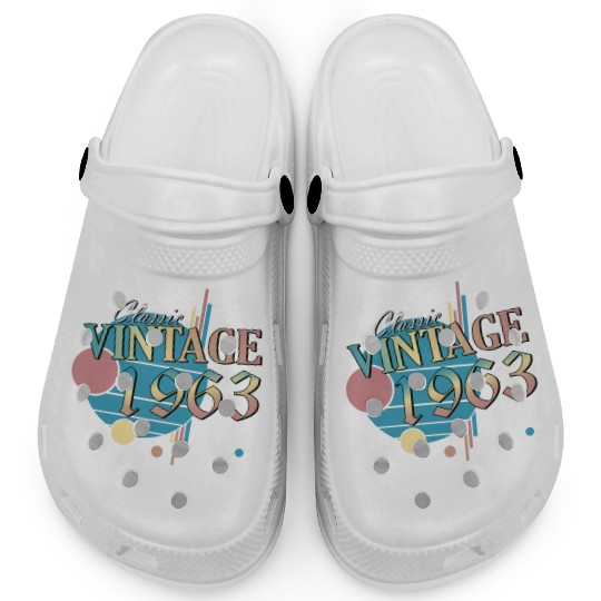 60th birthday 1963 60 er birthday Clogs