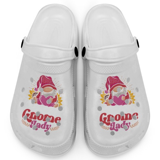 Garden Gnome Crazy Gnome Lady Clogs