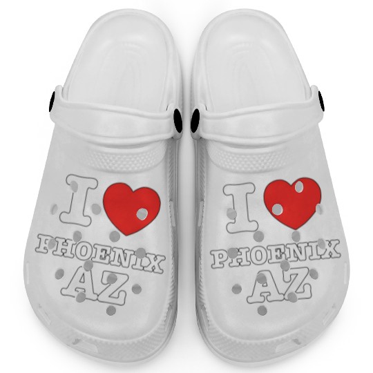 I Heart Phoenix Arizonna Love Clogs