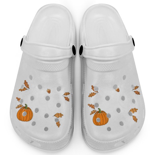 Pumpkin Spice is My Vice Fall Autumn Leaves Clogs