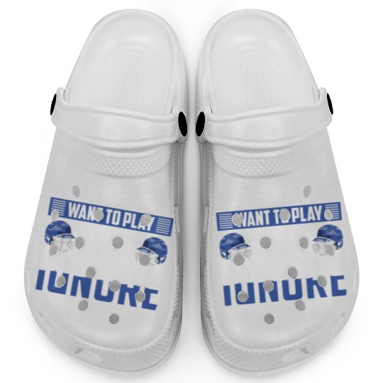 Baseball Pitcher America Baseballer Clogs