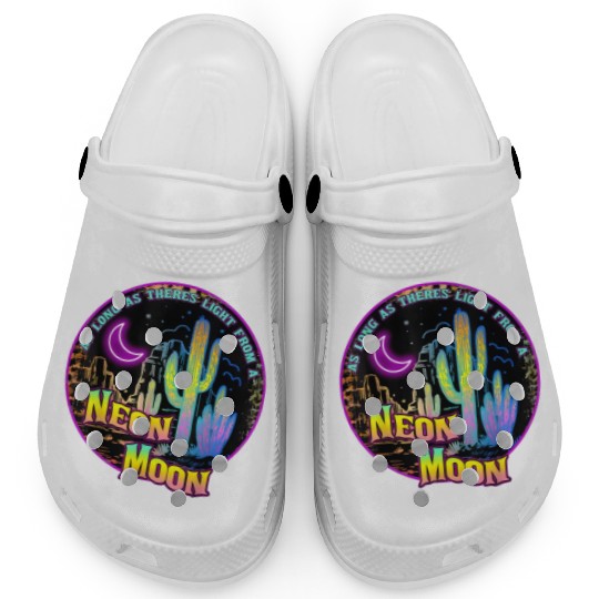 As Long As Theres Light From A Neon Moon Country Clogs