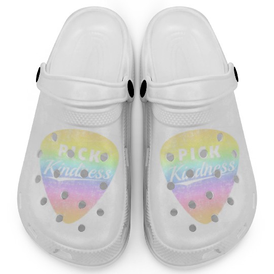 Pastel Rainbow Guitar Pick Pun Anti-Bullying Pick Clogs