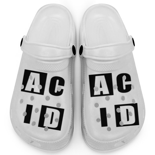 ACID HOUSE music logo Clogs