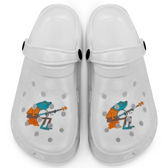 Classically Trained Decomposer Funny Frog Playing Clogs