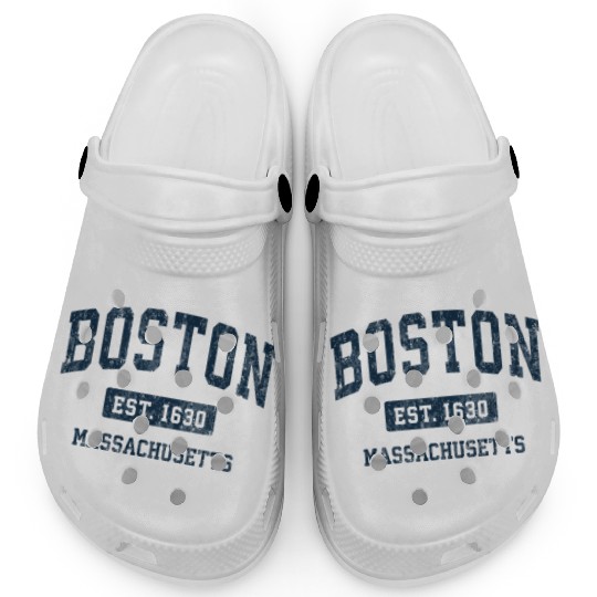 Boston Massachusetts Ma Vintage Athletic Clogs