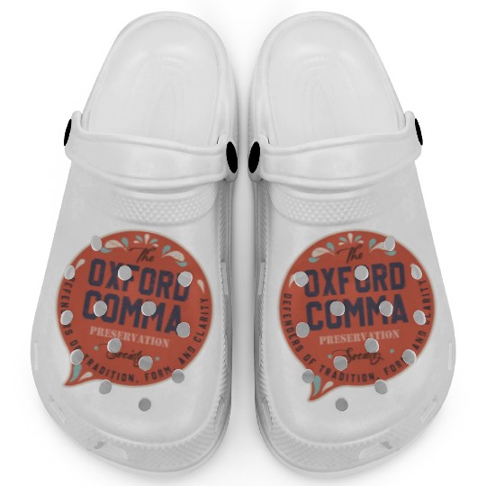 The Oxford Comma Preservation Society Team Oxford Clogs