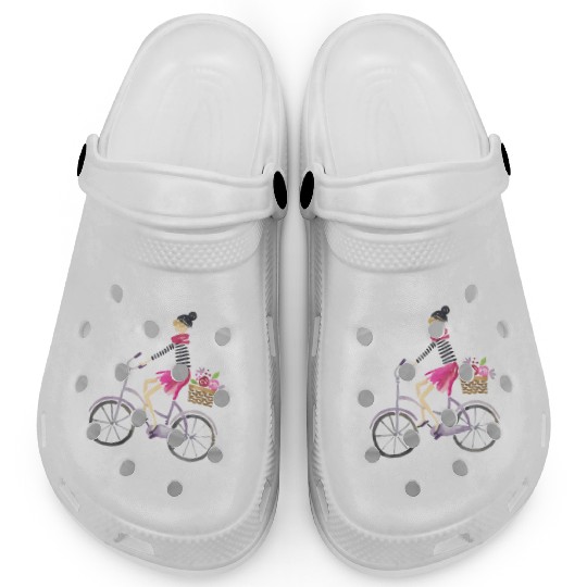 London England Biking Bicycling Clogs