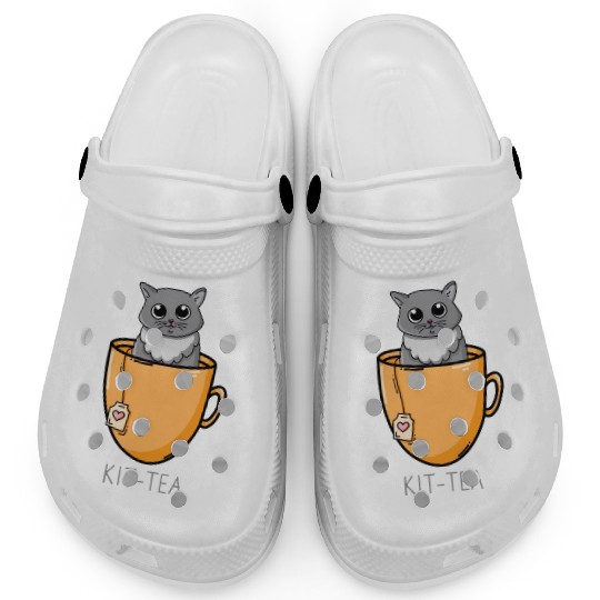 Kit Tea Cat Kitten Lover Clogs