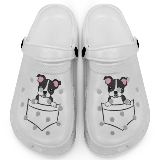 Boston Terrier In The Pocket Pocket Boston Terrier Clogs