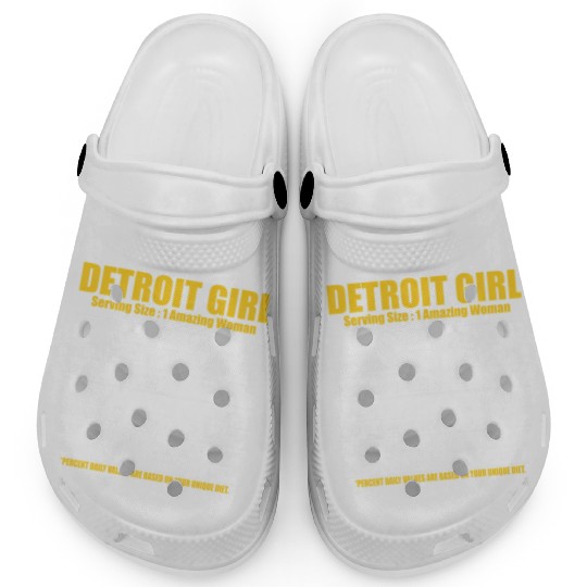 Hilarious Detroit Definition Motor City American Clogs