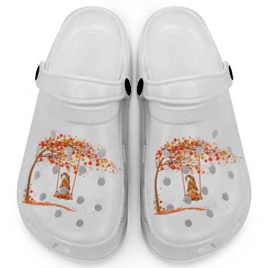 Happy Fall Y'all Gnomes Pumpkin Autumn Vibes Clogs