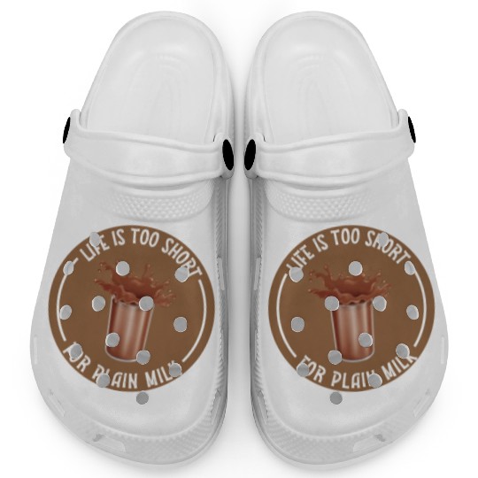 I Love Chocolate Milk Lover Funny Chocolate Milk Clogs