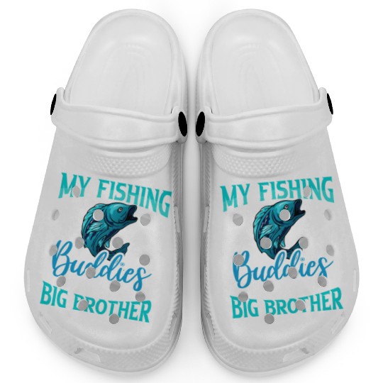 My Fishing Buddies Call Me Big Brother Clogs