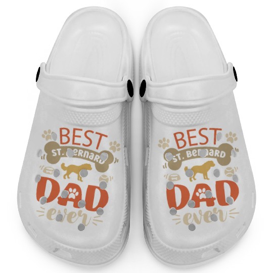 Best Saint Bernard Dad Ever Clogs
