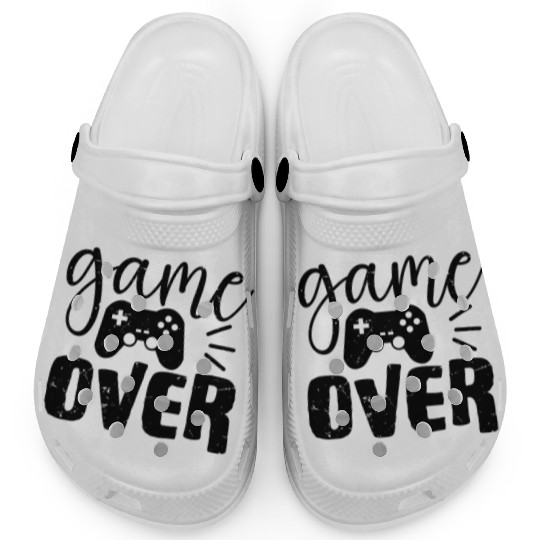 Game Over Funny Clogs