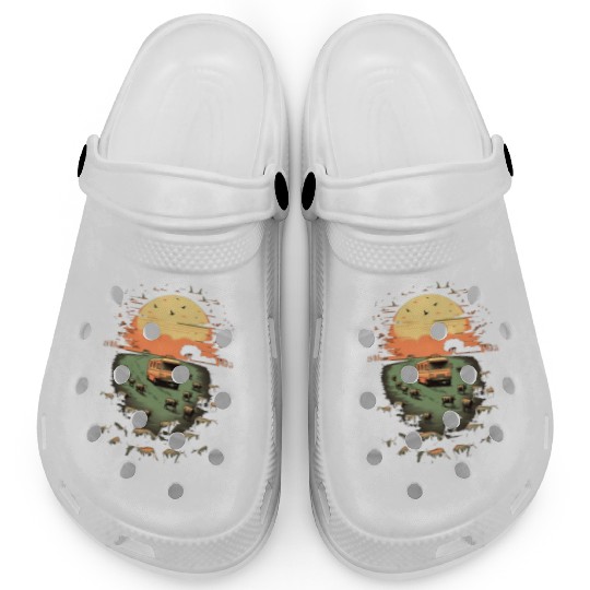 Rv Camping Herd Of Cows Cow Camper Caravan Clogs