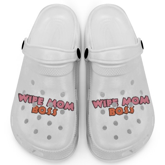 Wife mom boss green Clogs