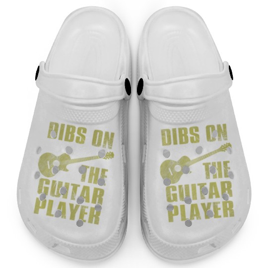 Dibs On The Guitar Player Funny Guitarist Lover Clogs
