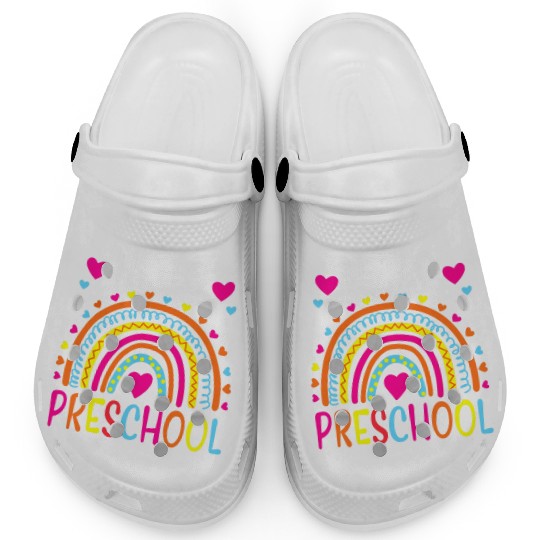 Hello Preschool Back To School Pre-K Teacher Clogs