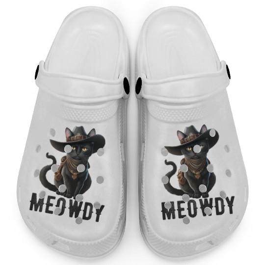 Meowdy Cat Cory Music Kitten Cowboy Clogs