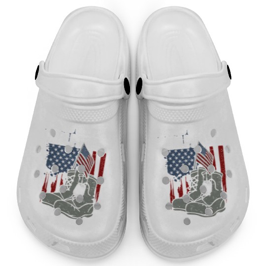 Friend Proud Military Friend Memorial Day Clogs