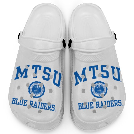 Middle Tennessee State Blue Raiders Seal Logo Clogs