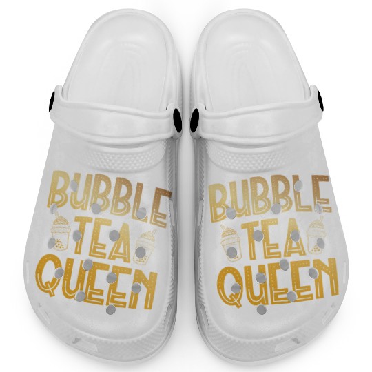 Bubble Tea Queen Boba Tea Drinker Korean Drink Clogs