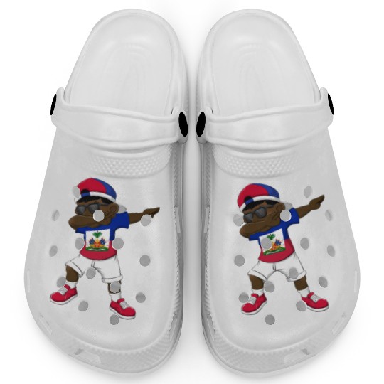 Dabbing Haitian Haiti Flag Dab Dance Clogs