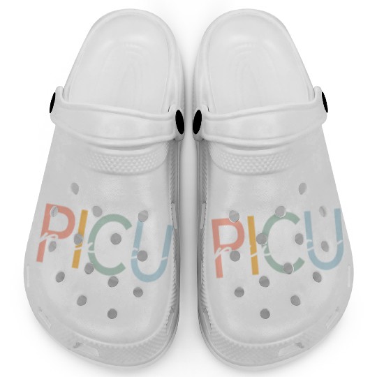 Picu Nurse Pediatric Intensive Colorful Boho Clogs