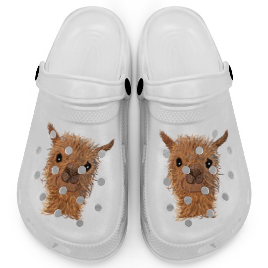 Alpaca Lama Sweet Alpaca Sweet Alpaca Alpaca Head Clogs
