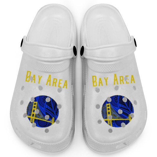 San Francisco Bay Area Bridge Polynesian Warrior T Clogs