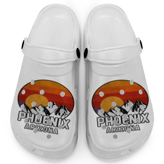Phoenix Arizonna Mountain Sunset Clogs