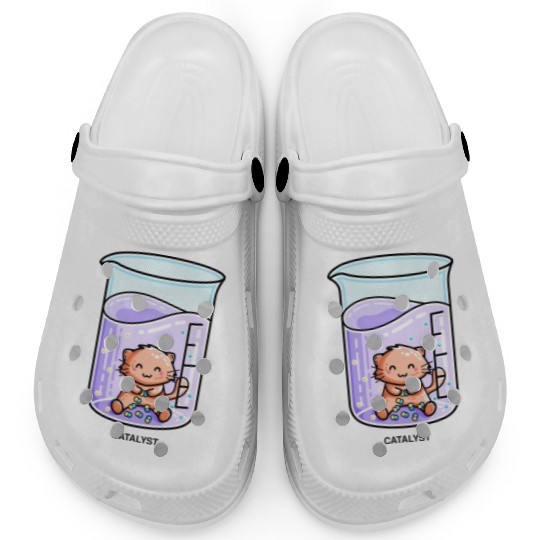 Catalyst Cute Chemistry Cat Pun Clogs