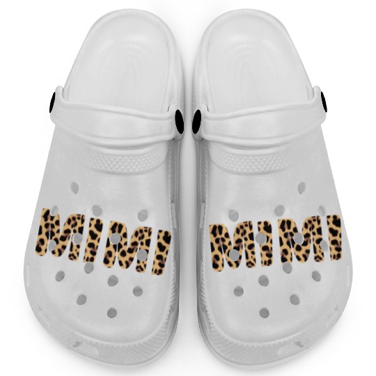 Mimi Leopard Print Animal Print Safari Grandma Clogs