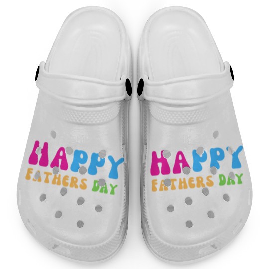 Happy Fathers Day i love you dad Heart Daddy funny Clogs