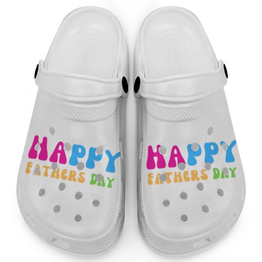 Happy Fathers Day i love you dad Heart Daddy funny Clogs