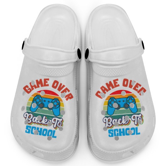 Back to School Funny Game Over Teacher Student Clogs