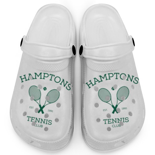 Hamptons New York Preppy Tennis Clogs