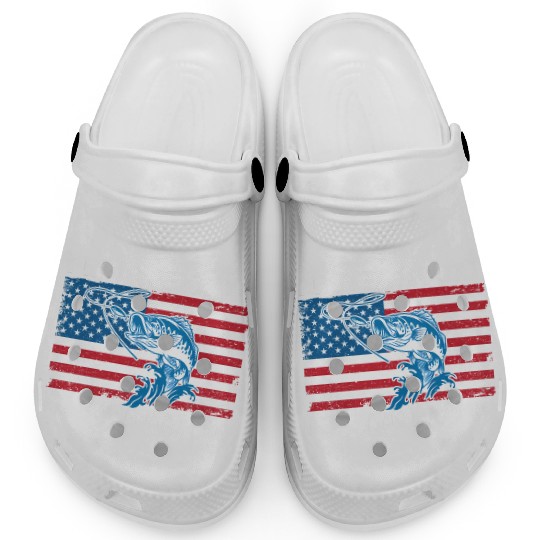Professional Master Baiter Us American Flag Bass Clogs