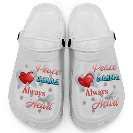 Rest In Peace Grandpa'S Always In My He Rip Grandf Clogs