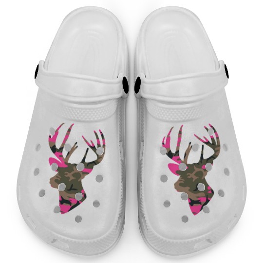 Deer -S Camo Outfitter Black Clogs