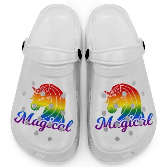 Magical Rainbow Unicorn | TTRPG Pride Clogs