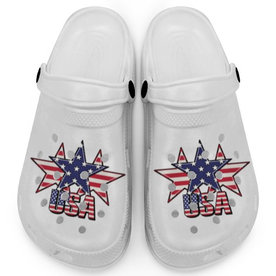 God bless America the land of the free Clogs