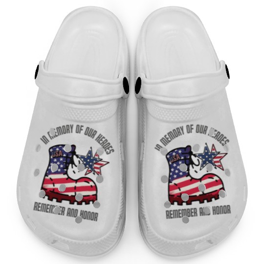 God bless America the land of the free Clogs