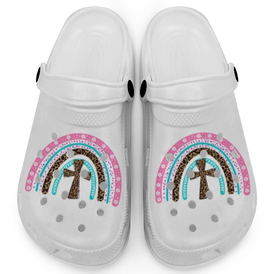 Easter For Christian N Mom He Is Risen Leopard Clogs