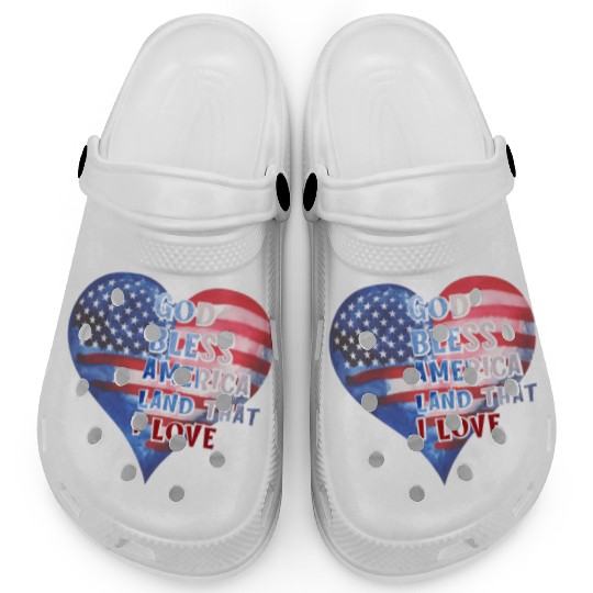 God bless America Land that I love Clogs