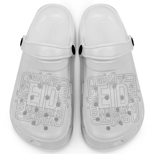 Pocket Side Eid Mubarak After Ramadan Dad Mom Eid Clogs